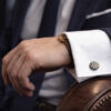 PLYLAND_cufflinks_bbw Cufflinks Blue / Black / White